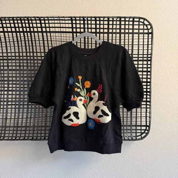 Anthropologie tufted duck sweatshirt - Picture 2 of 8